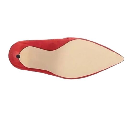 GUESS Women’s Ondrea Red Suede Pointed Toe Stilettos Ankle Booties in Size 8M - Picture 6 of 13